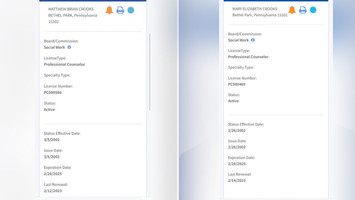 Informations sur les parents de Crooks