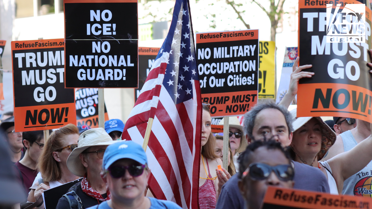 Marche du manifestant à DC contre Trump