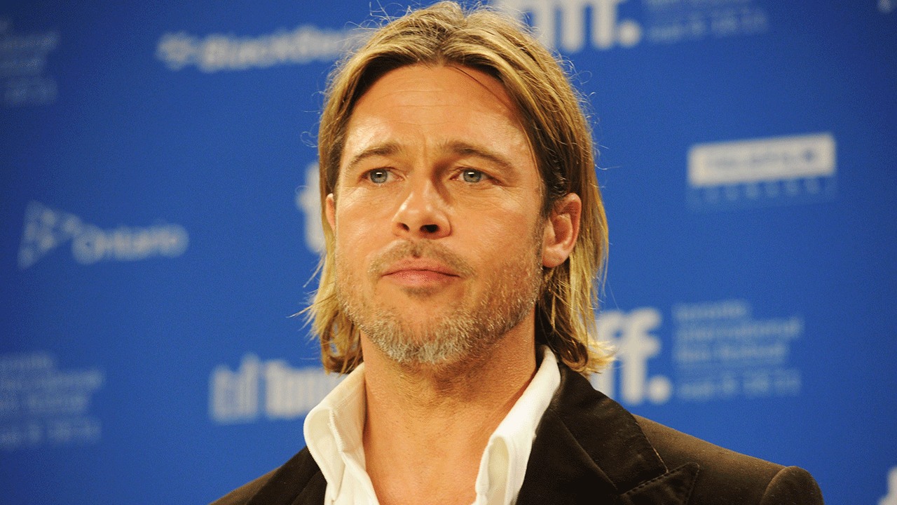 Brad Pitt lors de la conférence de presse pour "Moneyball"