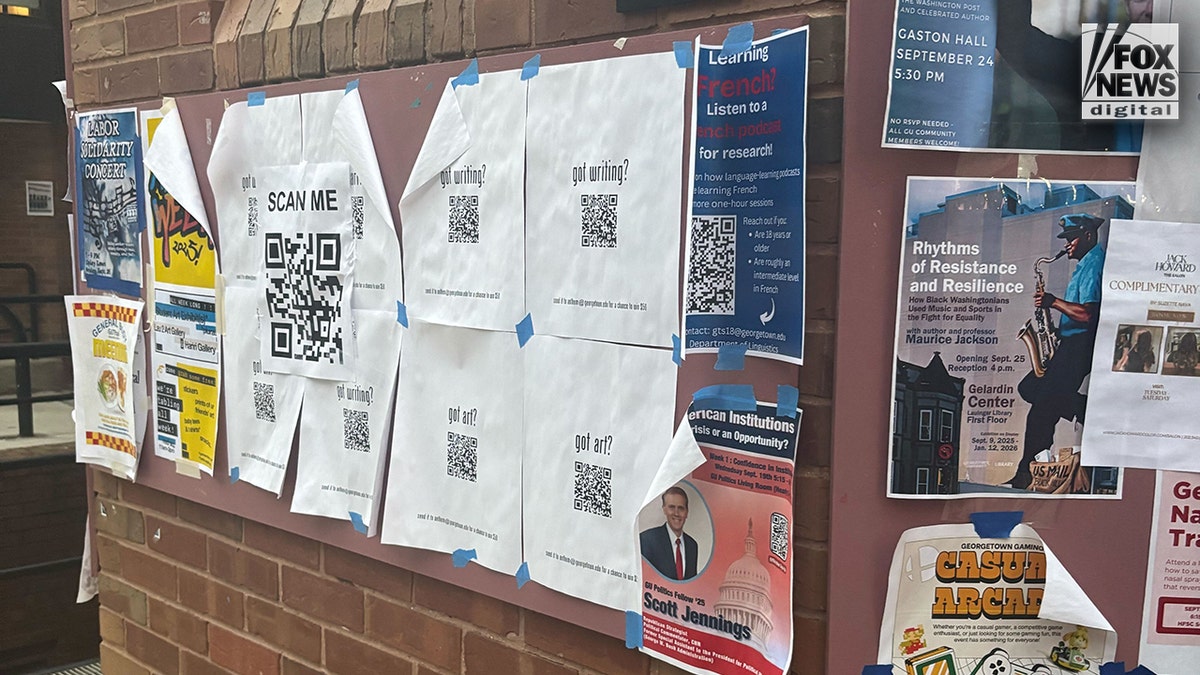 Un dépliant universitaire de Georgetown