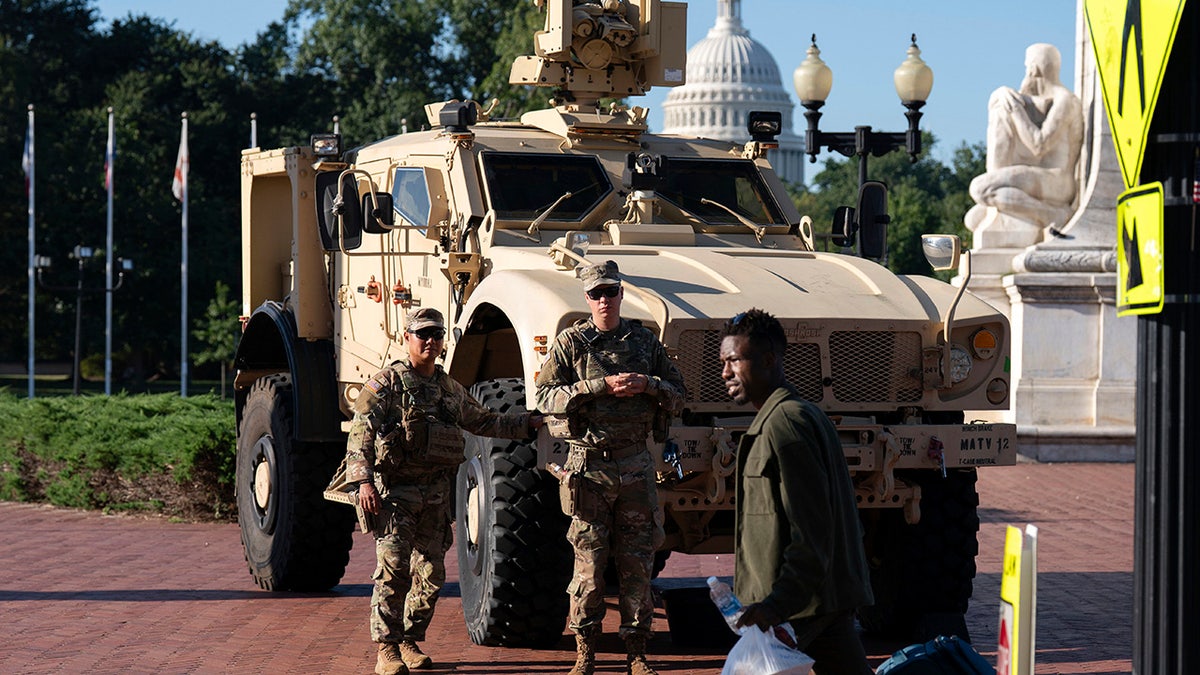 Troupes de la Garde nationale à Washington DC