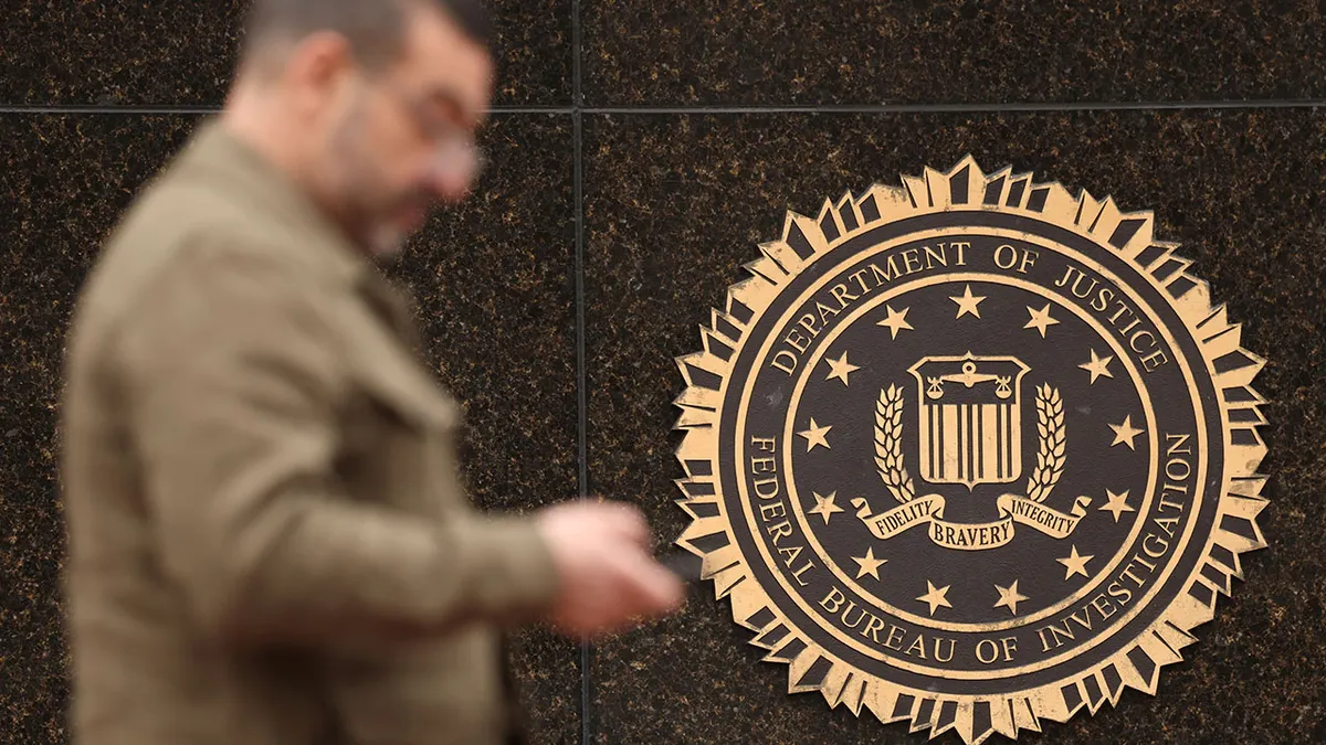 Le sceau du siège du FBI à Washington