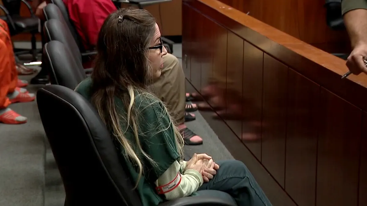 Shannon O'Connor assise au tribunal.