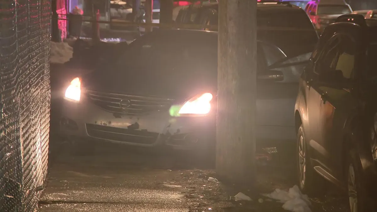 Philadelphie se bat contre la voiture d'une victime par balle