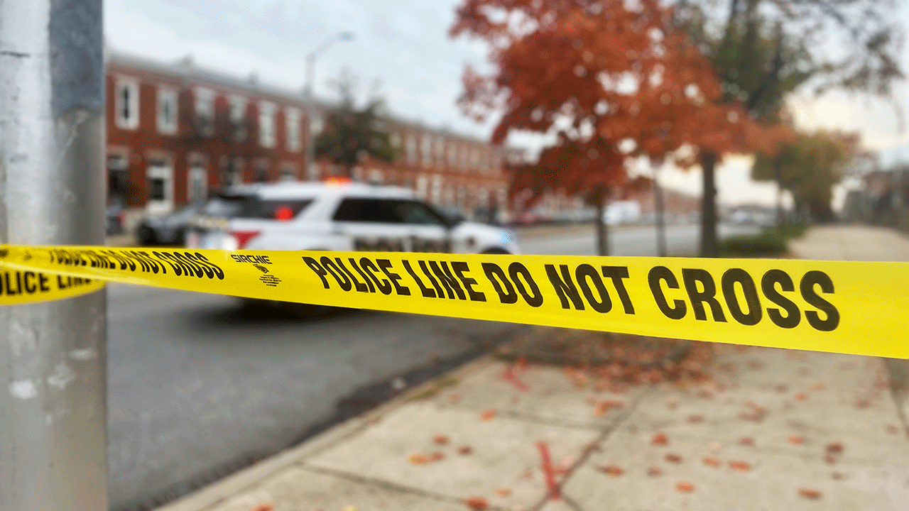 Bande de scène de crime à Baltimore